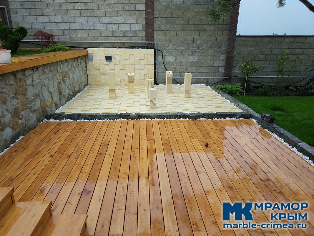 Фонтан из известняка Фонтан из известняка