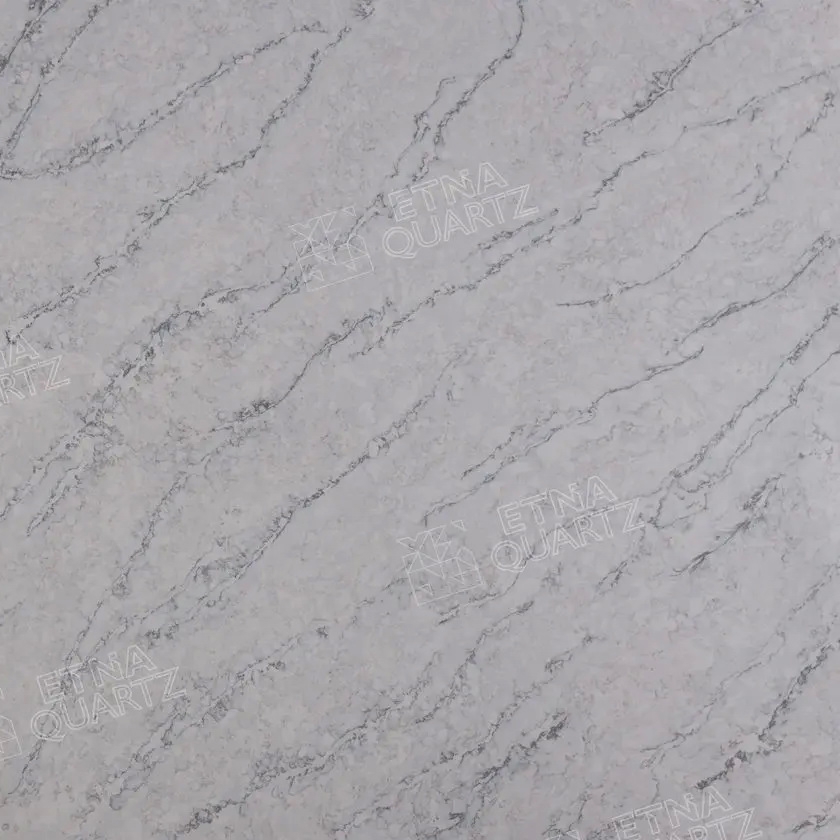 Кварцевый агломерат Etna Quartz Delicato White Кварцевый агломерат Etna Quartz Delicato White