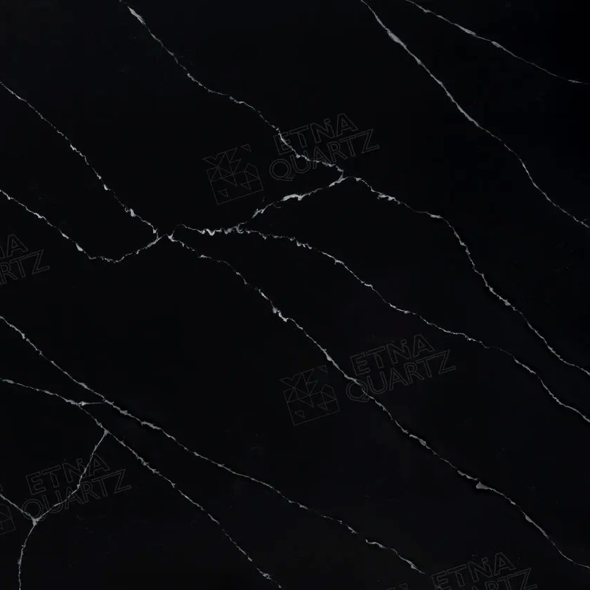 Кварцевый агломерат Etna Quartz Negro Marquina Кварцевый агломерат Etna Quartz Negro Marquina