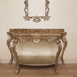 Столик с мраморной столешницей Столик с мраморной столешницей