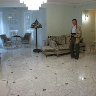 Мраморные полы в стиле модерн